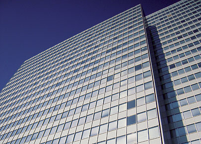 Fassade Dreischeibenhochhaus