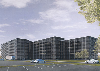 Fassade Mercedes Benz Gebäude 17